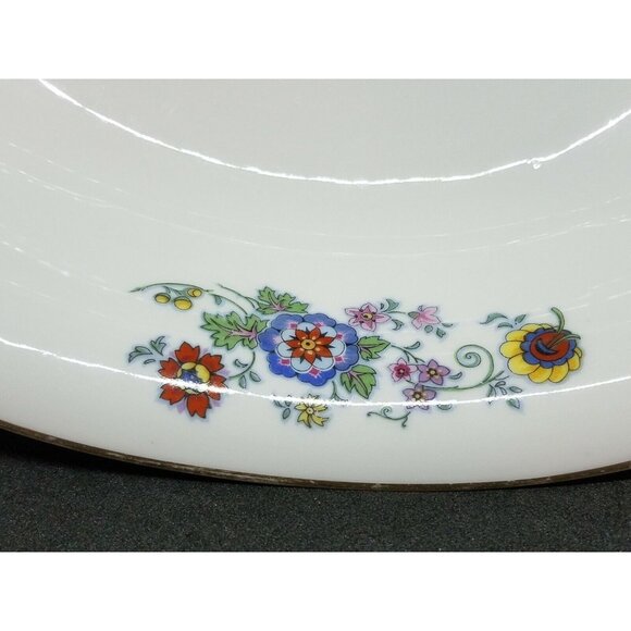 Bohemia Ceramic Works Floral Oval Vegetable Serving Dish Czechoslovakian 1945 - Picture 4 of 8